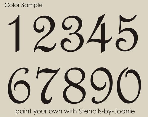 Free Printable Number Fonts